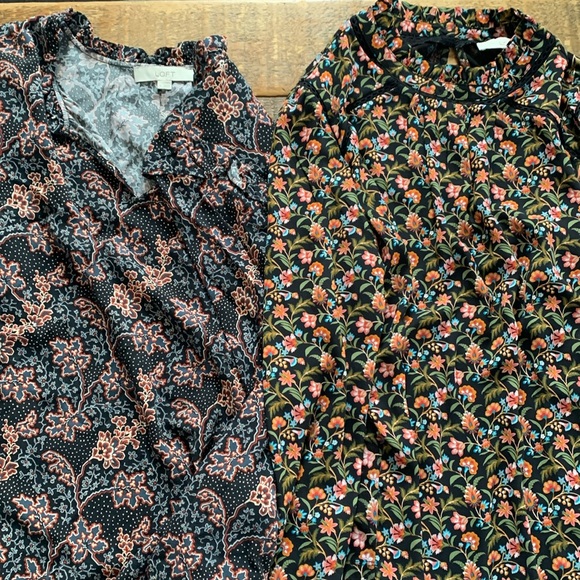 Lot of 4 Loft blouses - Picture 2 of 7